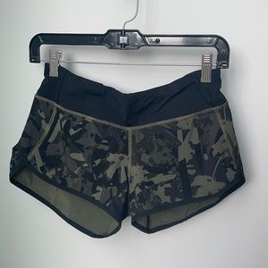 Lululemon Vintage Camo Running Shorts